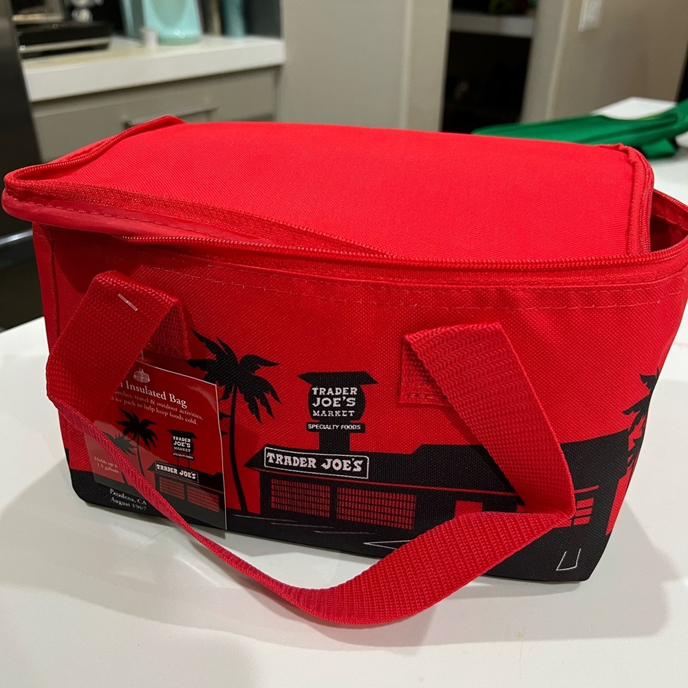 Trader Joe’s Red Mini Insulated Tote - NWT